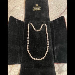 Vintage Mikimoto Necklace 15in